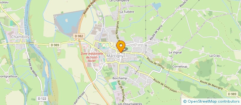 localisation de l'entreprise SCI DU THEUREAU  CHAMBILLY