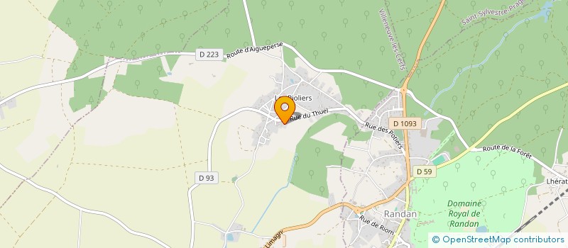 localisation de l'entreprise SCI DU THUEL  VILLENEUVE-LES-CERFS