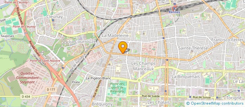 localisation de l'entreprise SCI DU TIGRE  RENNES