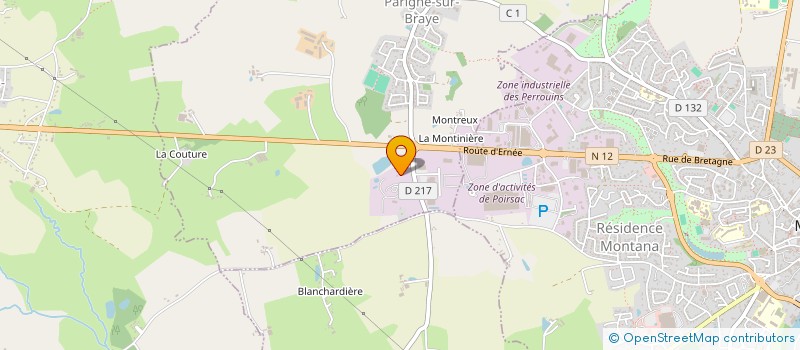 localisation de l'entreprise SCI DU TIGRE LE MANS  PARIGNE-SUR-BRAYE