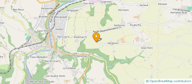 localisation de l'entreprise SCI DU TIGWERZO  QUEMPER-GUEZENNEC