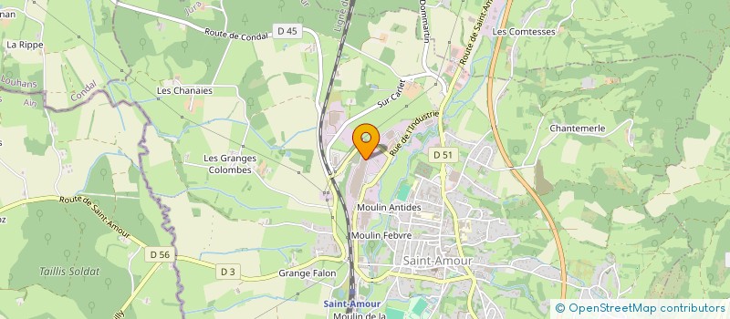 localisation de l'entreprise SCI DU TIKI  SAINT-AMOUR