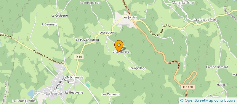 localisation de l'entreprise SCI DU TILL  LAGARDE-MARC-LA-TOUR