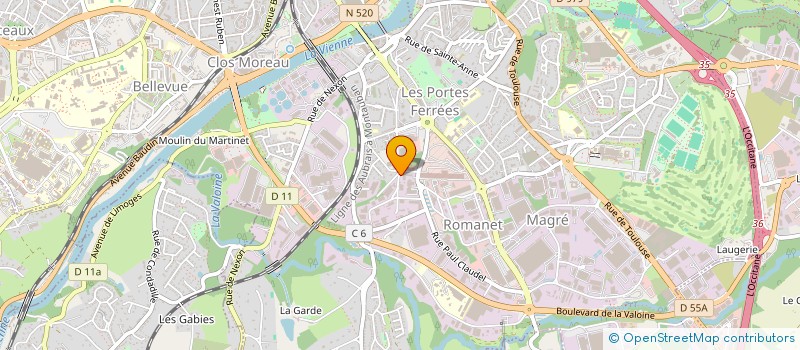 localisation de l'entreprise SCI DU TILLEUIL à LIMOGES