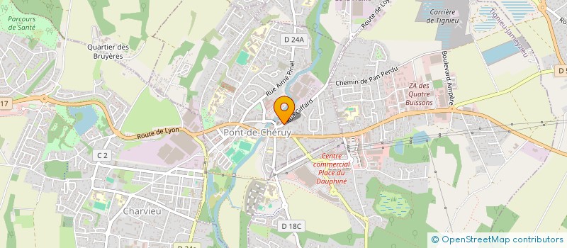 localisation de l'entreprise SCI DU TILLEUL  PONT-DE-CHERUY