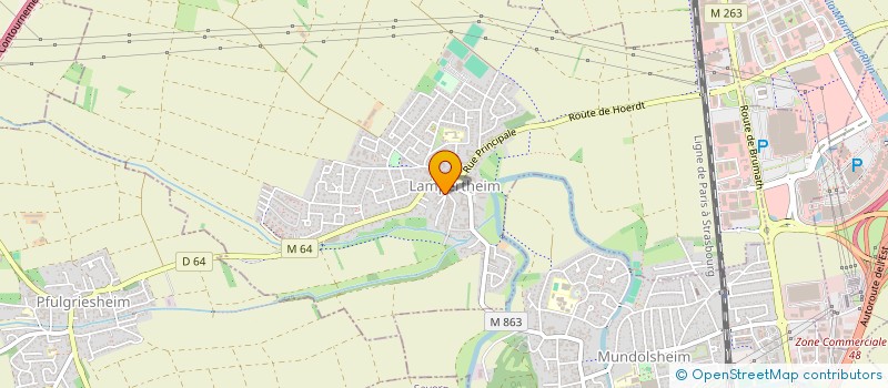 localisation de l'entreprise SCI DU TILLEUL  LAMPERTHEIM