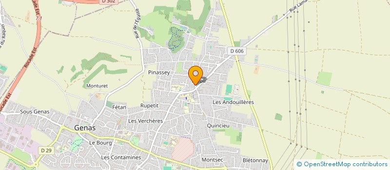 localisation de l'entreprise SCI DU TILLEUL  GENAS