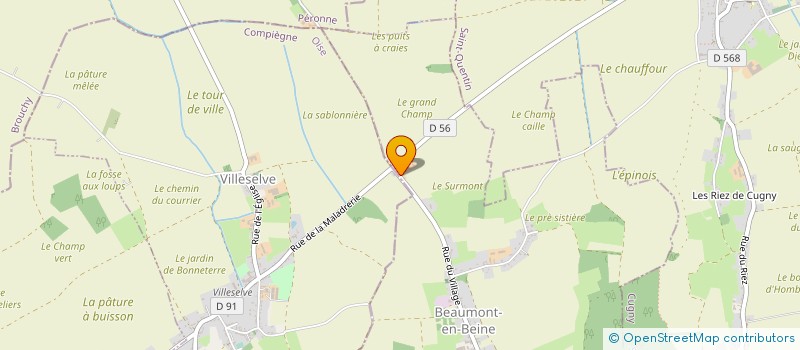 localisation de l'entreprise SCI DU TILLEUL  BEAUMONT-EN-BEINE