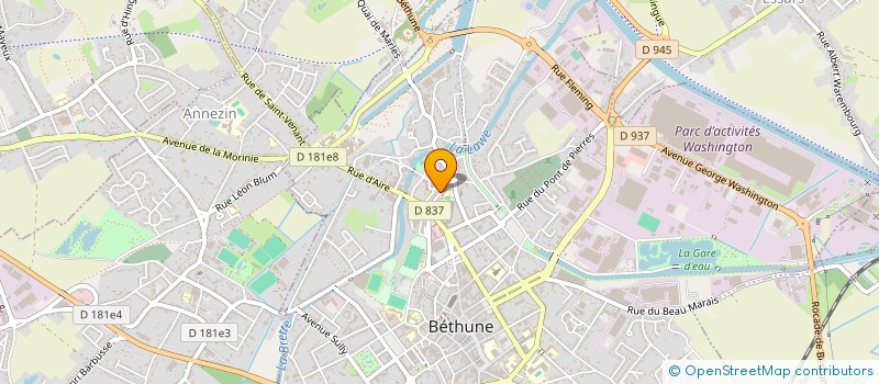 localisation de l'entreprise SCI DU TILLEUL  BETHUNE