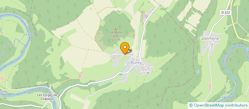 localisation de l'entreprise SCI DU TILLEUL  RUREY