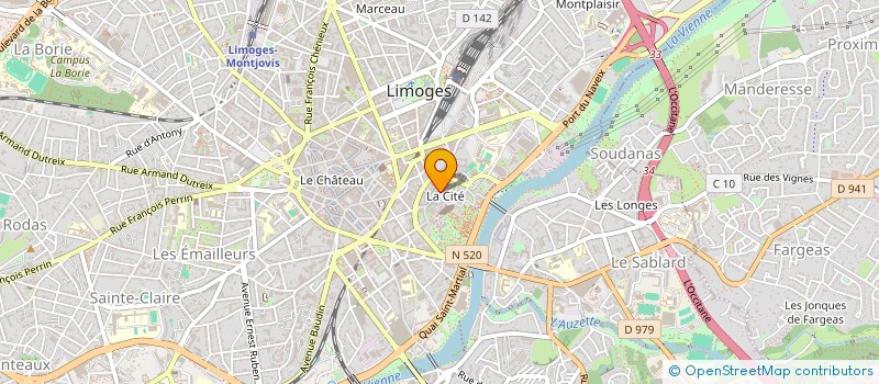 localisation de l'entreprise SCI DU TILLEUL à LIMOGES