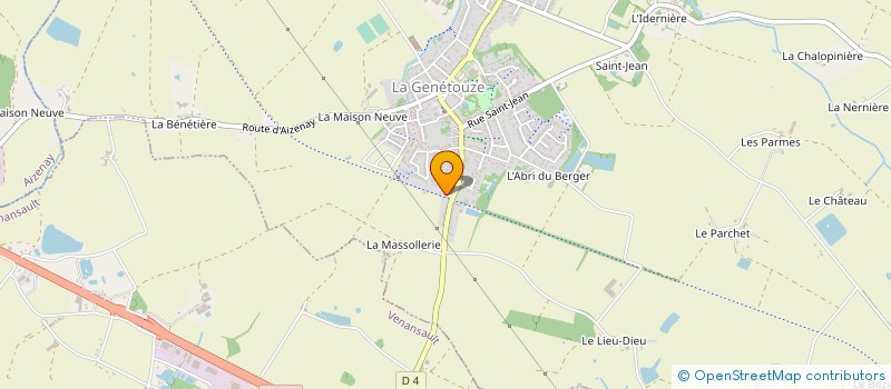 localisation de l'entreprise SCI DU TILLEUL  LA GENETOUZE