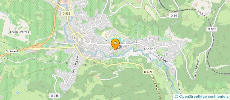 localisation de l'entreprise SCI DU TILLEUL  ARBOIS