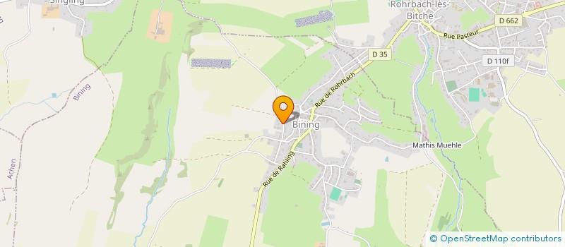 localisation de l'entreprise SCI DU TILLEUL  BINING