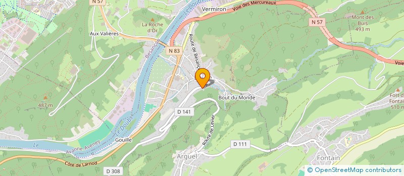 localisation de l'entreprise SCI DU TILLEUL  PUGEY