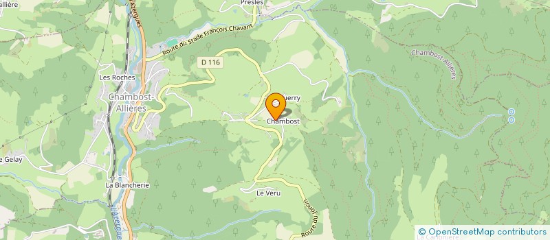 localisation de l'entreprise SCI DU TILLEUL  CHAMBOST-ALLIERES
