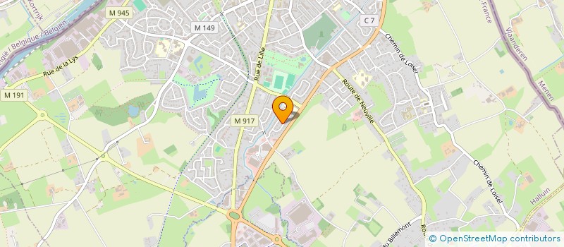 localisation de l'entreprise SCI DU TILLEUL  HALLUIN