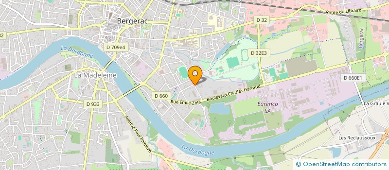 localisation de l'entreprise SCI DU TIR à BERGERAC