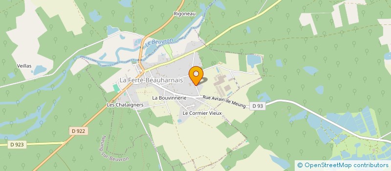 localisation de l'entreprise SCI DU TIR  LA FERTE-BEAUHARNAIS