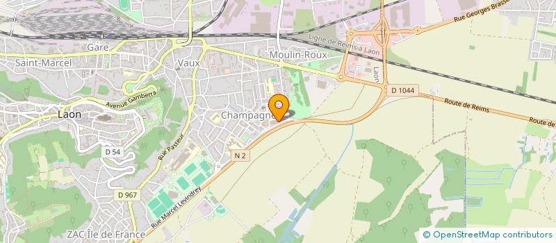 localisation de l'entreprise SCI DU TIR à LAON