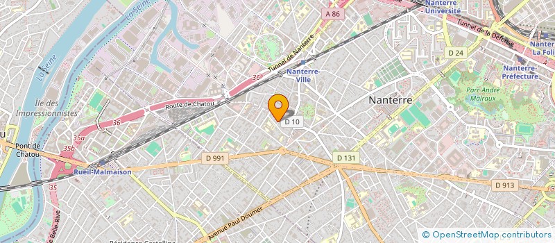 localisation de l'entreprise SCI DU TIR 66  NANTERRE