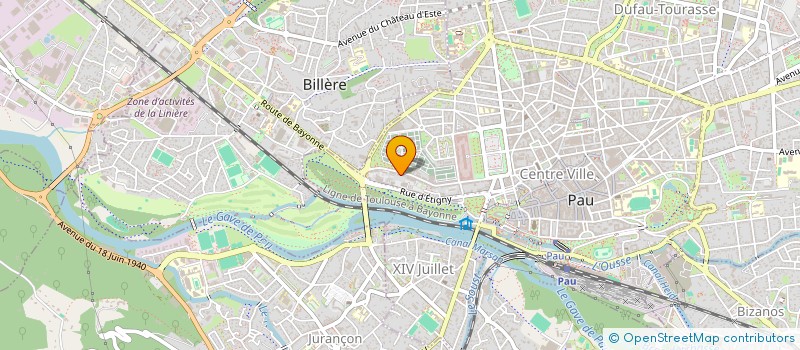 localisation de l'entreprise SCI DU TIR à PAU