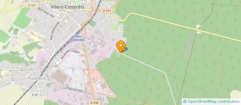 localisation de l'entreprise SCI DU TIR A L'ARC à VILLERS-COTTERETS