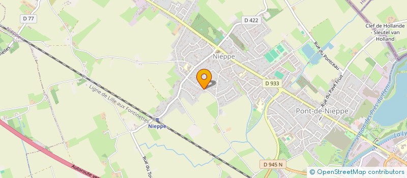 localisation de l'entreprise SCI DU TISSAGE  NIEPPE