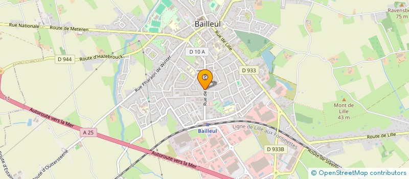 localisation de l'entreprise SCI DU TISSAGE  GODEWAERSVELDE