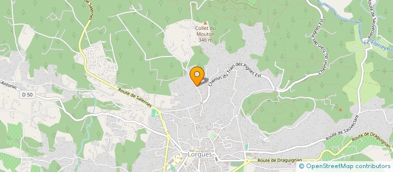 localisation de l'entreprise SCI DU TISSAGE DES MOINES  LORGUES