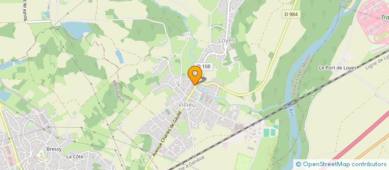 localisation de l'entreprise SCI DU TOISON  VILLIEU-LOYES-MOLLON