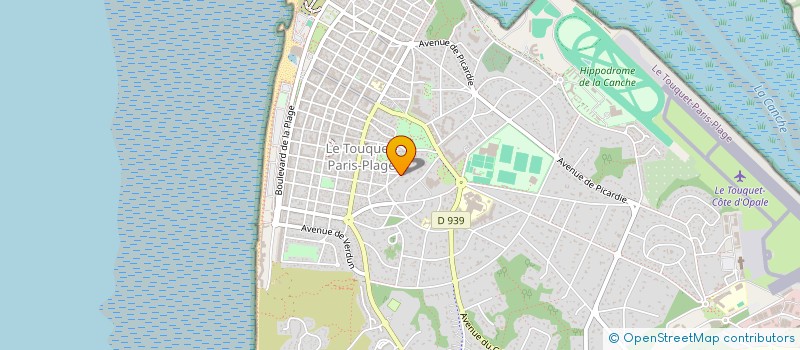 localisation de l'entreprise SCI DU TOIT DE LA FERME à LE TOUQUET-PARIS-PLAGE