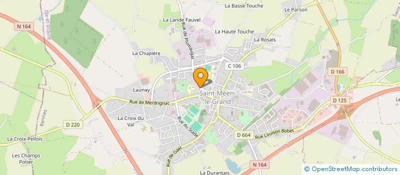 localisation de l'entreprise SCI DU TOKAMO  SAINT-MEEN-LE-GRAND