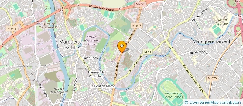 localisation de l'entreprise SCI DU TONKIN  MARQUETTE-LEZ-LILLE