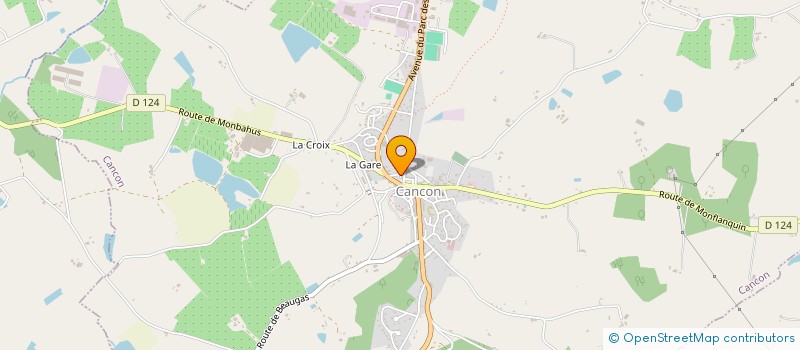 localisation de l'entreprise SCI DU TONNELIER  CANCON