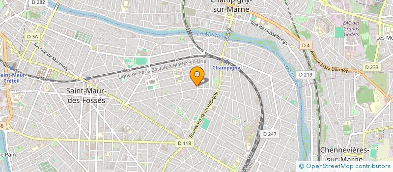 localisation de l'entreprise SCI DU TORET à SAINT-MAUR-DES-FOSSES