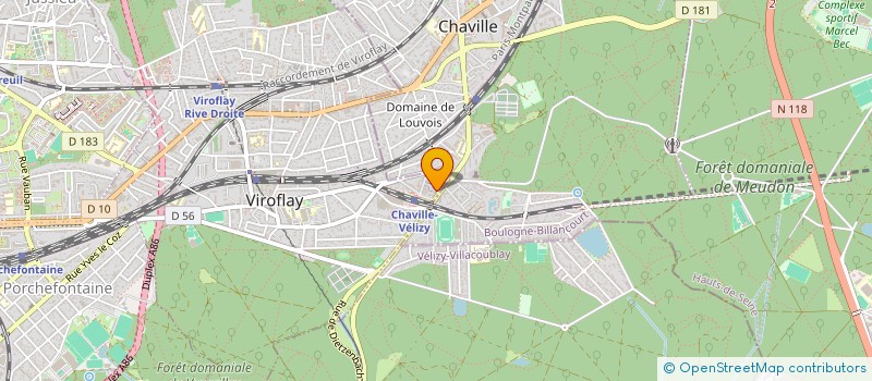 localisation de l'entreprise SCI DU TOUBILLON  VIROFLAY