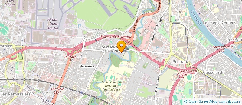 localisation de l'entreprise SCI DU TOUCH à TOULOUSE