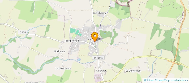 localisation de l'entreprise SCI DU TOULPLOUX  LE GUERNO