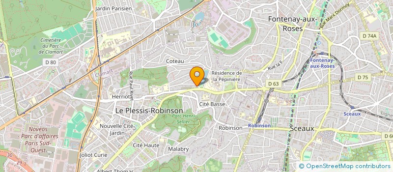 localisation de l'entreprise SCI DU TOUR DE L'ETANG à LE PLESSIS-ROBINSON