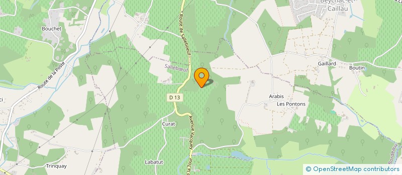 localisation de l'entreprise SCI DU TOURAT  SALLEBUF