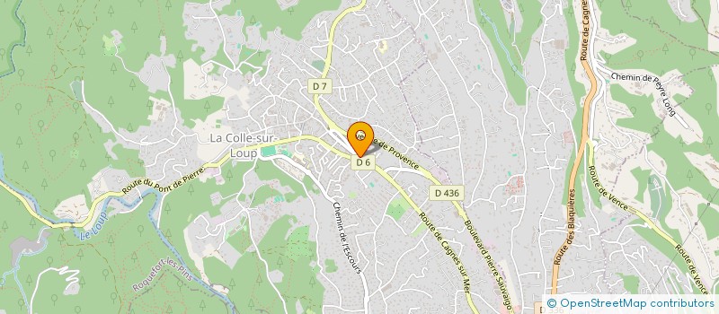 localisation de l'entreprise SCI DU TOURON  LA COLLE SUR LOUP