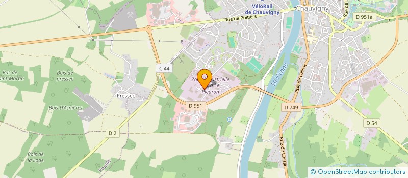 localisation de l'entreprise SCI DU TOUX  CHAUVIGNY