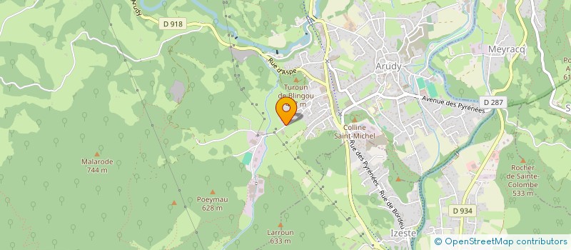 localisation de l'entreprise SCI DU TOUYA  ARUDY