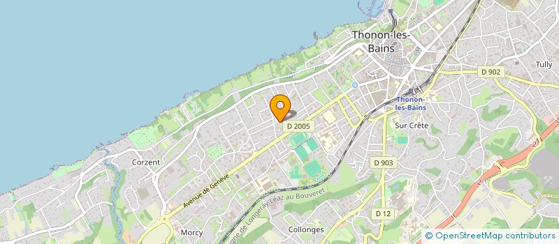 localisation de l'entreprise SCI DU TRAIN DE LOOS à THONON-LES-BAINS
