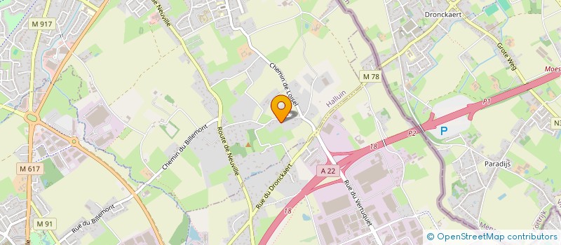 localisation de l'entreprise SCI DU TRAIN DES PIGNES  HALLUIN