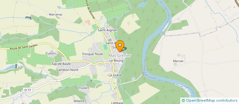 localisation de l'entreprise SCI DU TRAIT  MAS-GRENIER