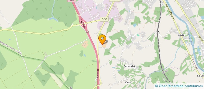 localisation de l'entreprise SCI DU TRAIT BLANC à ARGENTON-SUR-CREUSE