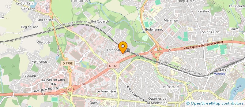 localisation de l'entreprise SCI DU TRAMWAY  VANNES