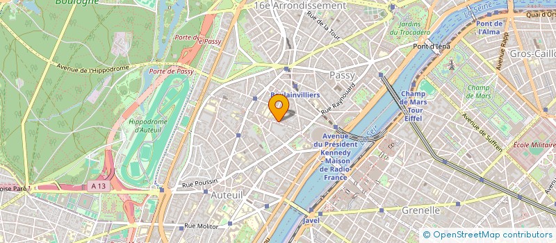 localisation de l'entreprise SCI DU TREBOULOU  PARIS